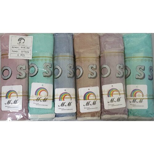 М-9С-360-6 Микрофибра 35х75 (6) Полотенце Северный город