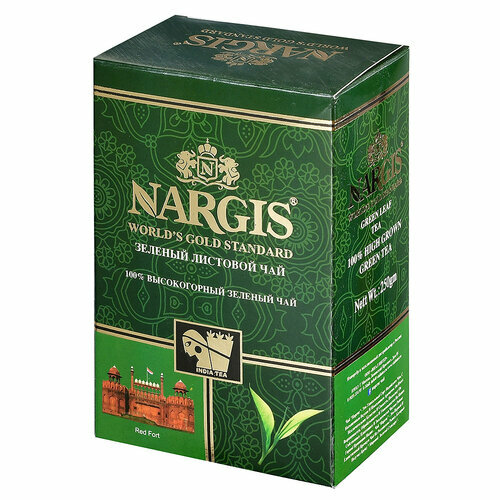 Чай NARGIS "Зеленый" среднелистовой 250 г