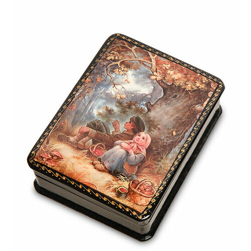 Шкатулка в технике декупаж По грибы (10х8х3,5) ШК-19/19 (ручная работа) 113-7010065