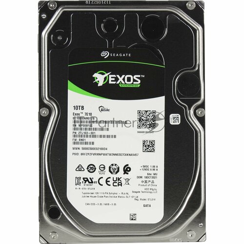Жесткий диск SATA 10TB 7200RPM 6GBS 256MB ST10000NM017B SEAGATE 2949500₽