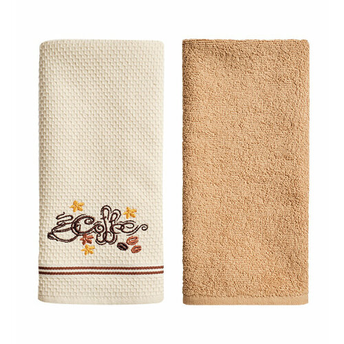 Набор кухонных полотенец Кофейные зёрна 2 шт 4060 AVA-0908 113-567493 1813₽