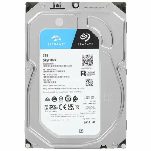 Жесткий диск SATA 2TB 5900RPM 6GBS 256MB ST2000VX017 SEAGATE 806000₽