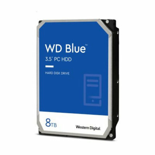 Жесткий диск 8TB WD Blue (WD80EAZZ) (Serial ATA III, 5640 rpm, 128Mb buffer)