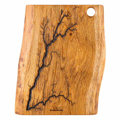 Доска сервировочная и разделочная с молниями Williams Oliver Натура 33х22х2,5см, дерево
