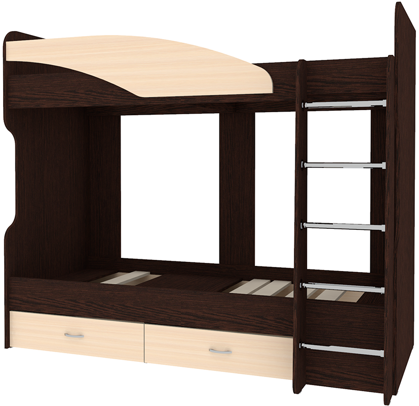 фото Двухъярусная кровать Мийа 2 Венге Дуб Молочный