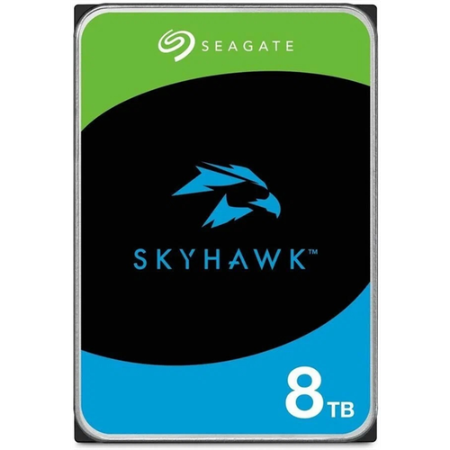 Seagate Жесткий диск HDD SATA Seagate 8Tb, SkyHawk Surveillance, 7200 rpm, 256Mb buffer, ST8000VX010, 1 year
