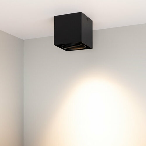 Светильник GREENTECH-ROCK-S-L100-11W 3000K (накладной) черный (Briaton, IP40 Металл, 3 года)