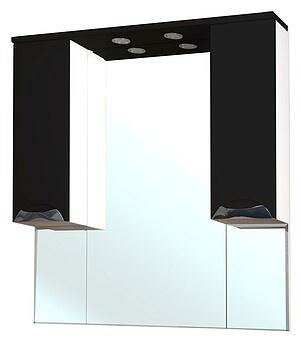 фото Шкаф-зеркало Bellezza Зеркало-шкаф Bellezza Симона 100 черный