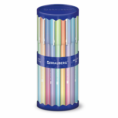 Ручка BRAUBERG 143711, комплект 36 шт. ручка шариковая brauberg soft touch grip gradient pastel синяя мягкое покрытие ассорти узел 0 7 мм 143711 цена за 36 ед товара