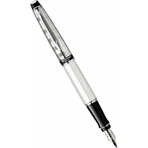 Waterman S0889690 Перьевая ручка waterman expert deluxe, white ct (перо m)