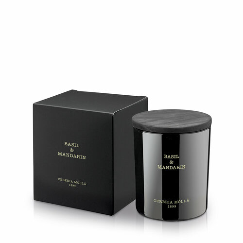 BASIL & MANDARIN Средняя свеча в стекле, Cereria Molla 1899