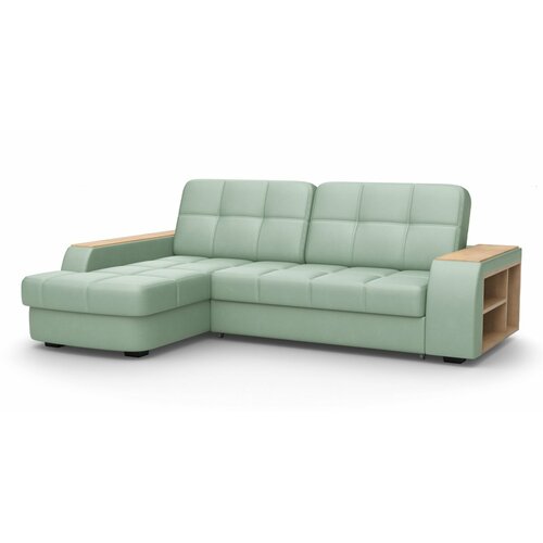 Угловой диван Цвет Диванов Брюссель NEXT 21 декор дуб каньон 256 угловой Мятный