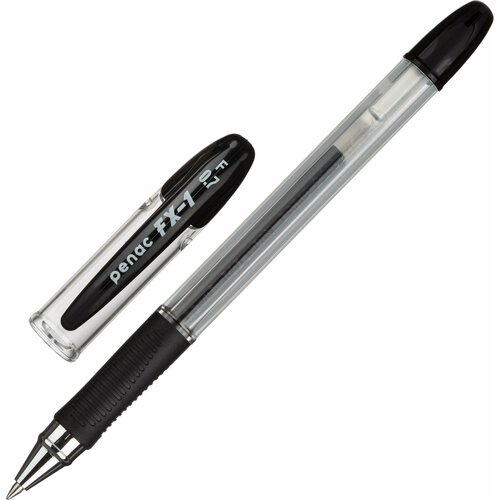 Ручка гелевая неавтомат. PENAC FX-1 0,7мм черная, манж, BA1903-06F