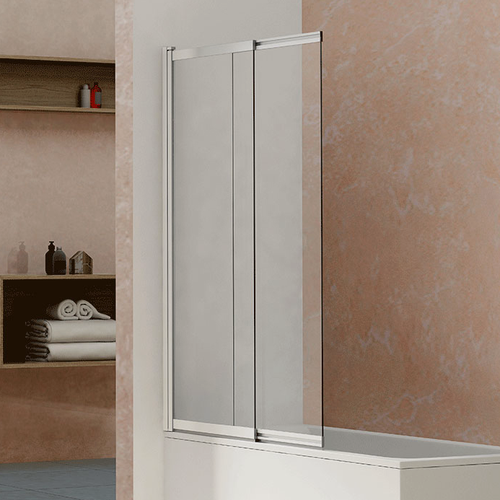 Изображение товара Шторка на ванну Vincea VSB-1E100CL 100 см, профиль хром, стекло прозрачное