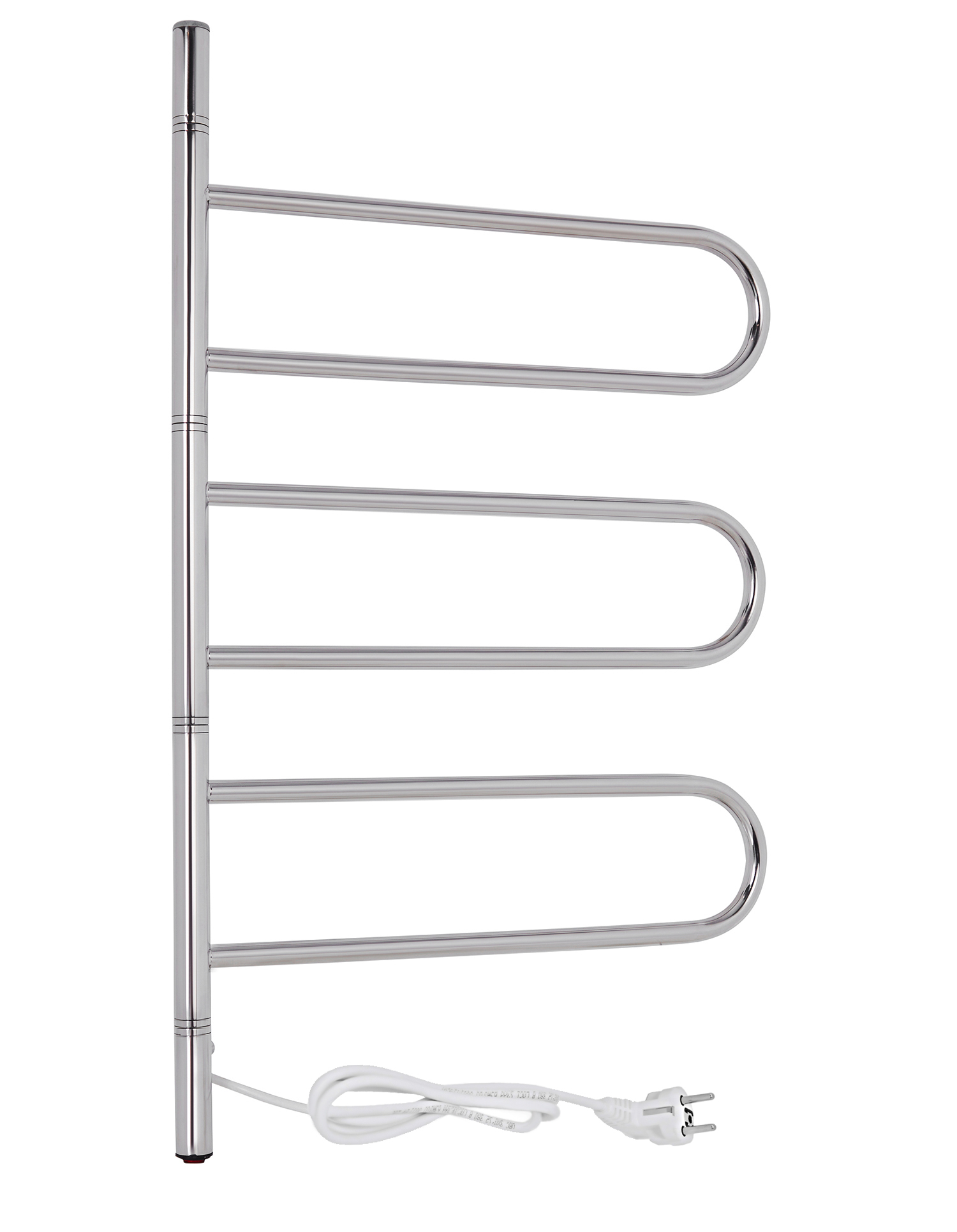 фото Электрический полотенцесушитель Vimarr Kaskad PSNkVMRKe4575Cr 450x750 поворотный с греющим кабелем, хром