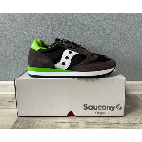 фото Кроссовки saucony jazz original, полнота 10, размер 9.5us, коричневый, белый