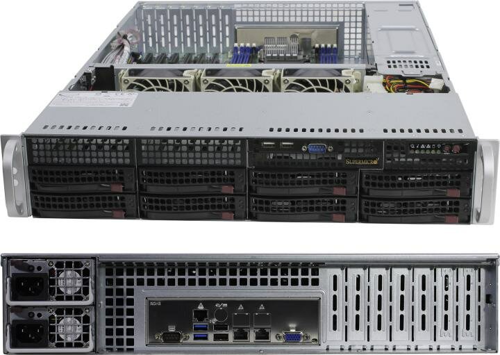 Сервер в корпусе высотой 2U Никс sS9500/pro2U Z0744474 Xeon Silver 4215R/128 ГБ/2 x 480 Гб SSD/Aspeed AST2500