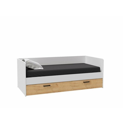 Кровать универсальная Лючия белый/дуб крафт золотой