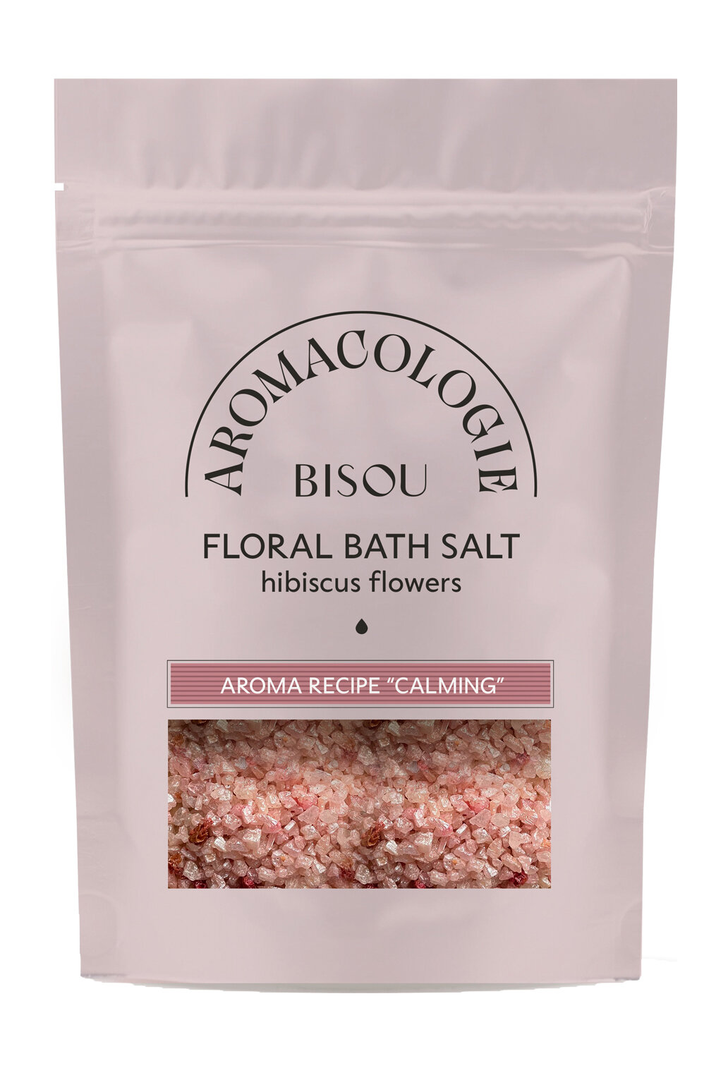 BISOU Соль для ванны цветочная "Успокаивающая с цветками гибискуса" 330 г