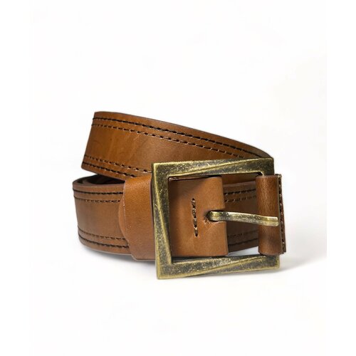 фото Ремень макей, размер 130, коричневый