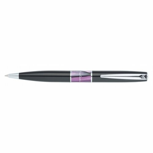 Ручка шариковая Pierre Cardin Libra, латунь/нержавеющая сталь, цвет черный-фиолетовый (PC3405BP-02)
