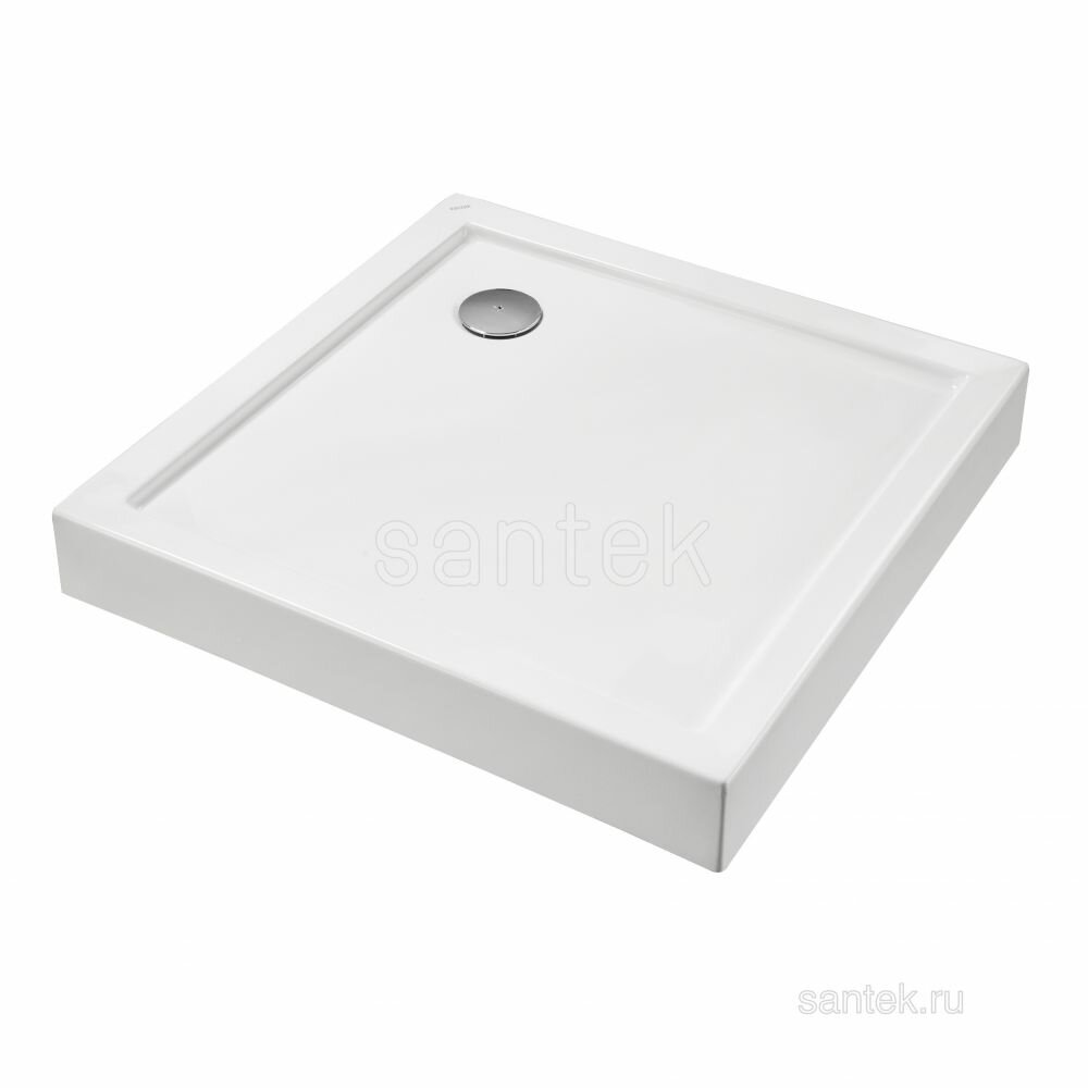 фото Душевой поддон Santek Палермо 80х80 квадратный белый 1WH302475