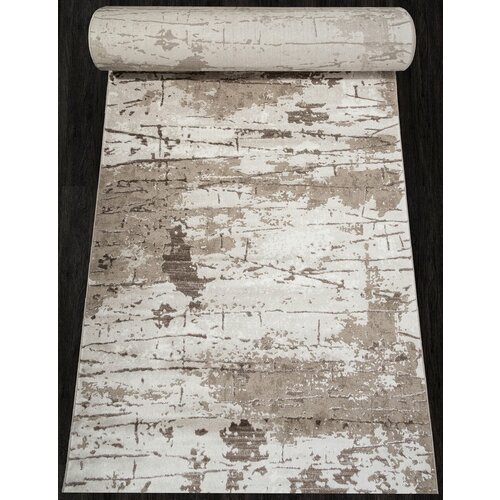 Ковер 82D1F - Дорожка Бежевый, Современный, Ковер на пол, в гостиную, спальню, в ассортименте, Турция, Бельгия, Россия (80 см. на 2500 см.)