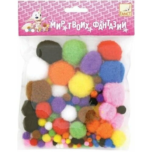 Fancy Creative FD020012 Помпоны разноцветные d2 3 4 см 100 шт fancy creative 426₽