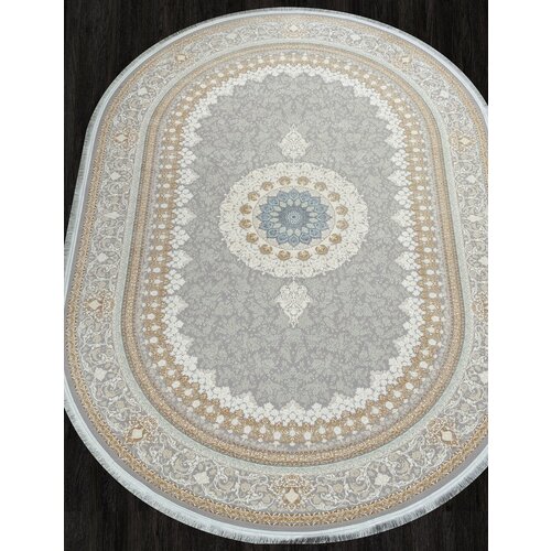 Ковер HAIDARI - Овал Синий, Классический, Ковер на пол, в гостиную, спальню, в ассортименте, Турция, Бельгия, Иран (200 см. на 400 см.)