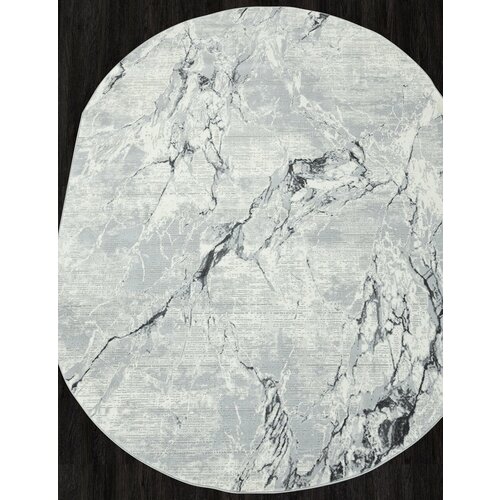 Ковер F82C1 - Овал Серый, Современный, Ковер на пол, в гостиную, спальню, в ассортименте, Турция, Бельгия, Турция (195 см. на 290 см.)