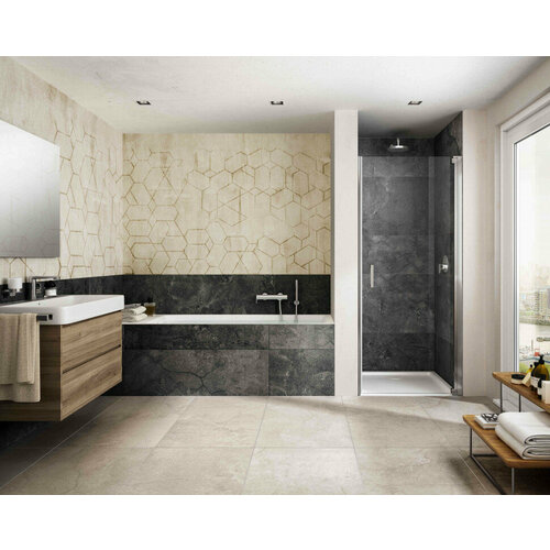 Душевая дверь распашная 90 см прозрачное стекло Provex Jolly 0090JN05GL