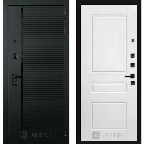 Входная дверь Labirint Piano 03 Белый софт 880x2050, открывание правое входная дверь labirint piano 03 крем софт 880x2050 открывание правое