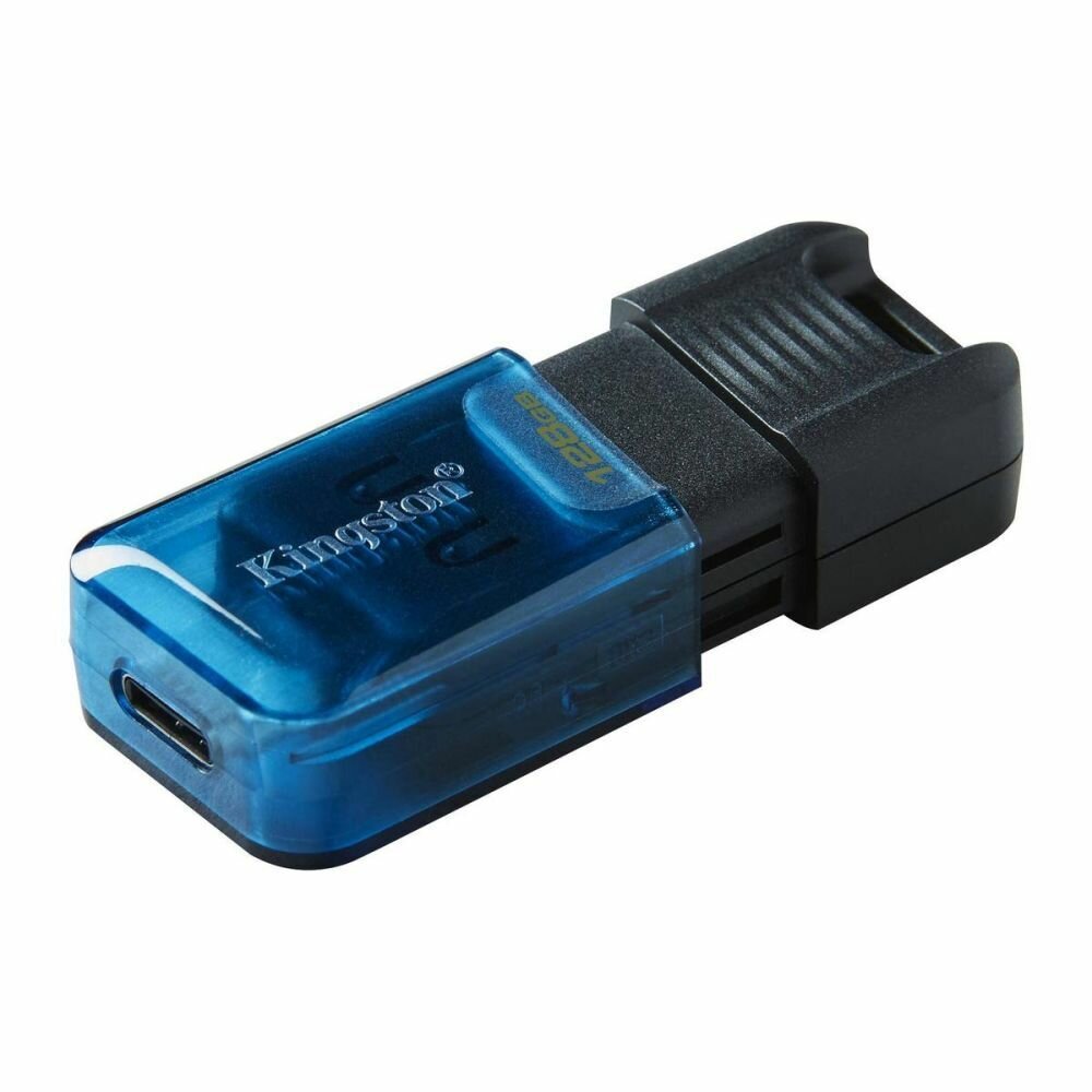 USB-накопитель 128GB Kingston DataTraveler 80 M USB Flash USB 3.2 Gen 1/Type C, 200Mb/s RTL DT80M/128GB