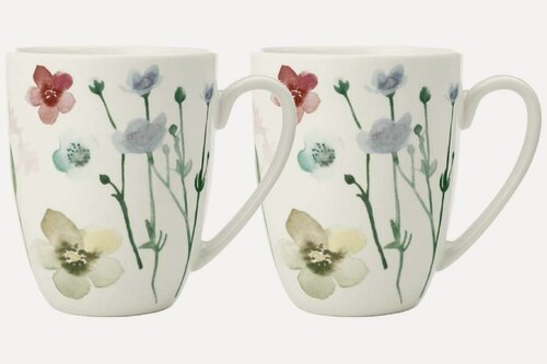 Изображение товара Набор 2 кружки Лесные цветы, 0,42 л (Maxwell&Williams, Китай)