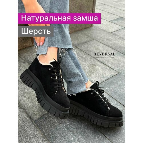 фото Ботинки reversal, размер 39, черный