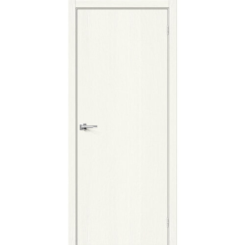 Межкомнатная дверь Браво Браво-0 White Wood экошпон, Глухая / 900x2000 / Полотно
