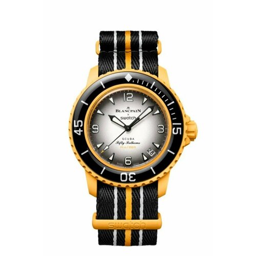Наручные часы swatch SO35P100, желтый наручные часы swatch so28b105