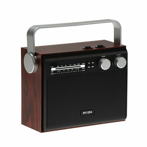 Радиоприёмник Сигнал РП-334 УКВ 64-108 МГц 1800 мАч USB SD AUX дерево 408200₽