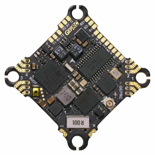 Полётный контроллер GEPRC TAKER F411 8Bit 12A AIO версия С приёмником ELRS darwinfpv f411 aio flight controller whoop blheli s betaflight f4 15a osd bec bl s 1 3s 4in1 esc for rc drone fpv racing