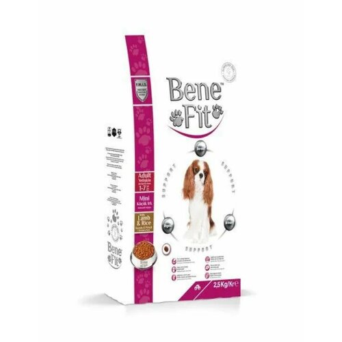 Сухой корм для собак Benefit малых пород Mini Canine Adult Breed Lamb & Rice, ягненок, рис 2,5 кг