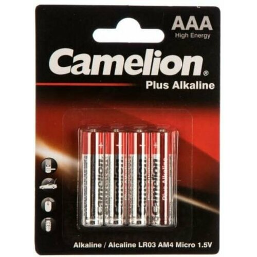 Батарейки Camelion LR03 Plus Alkaline BL-4 LR03 4 шт