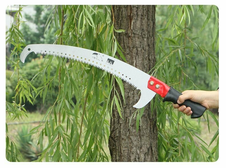 Ножовка пила садовая ручная штанговая Garden Tools, 430 мм, с крючком, с кеплением под штангу, с секачом - фотография № 4