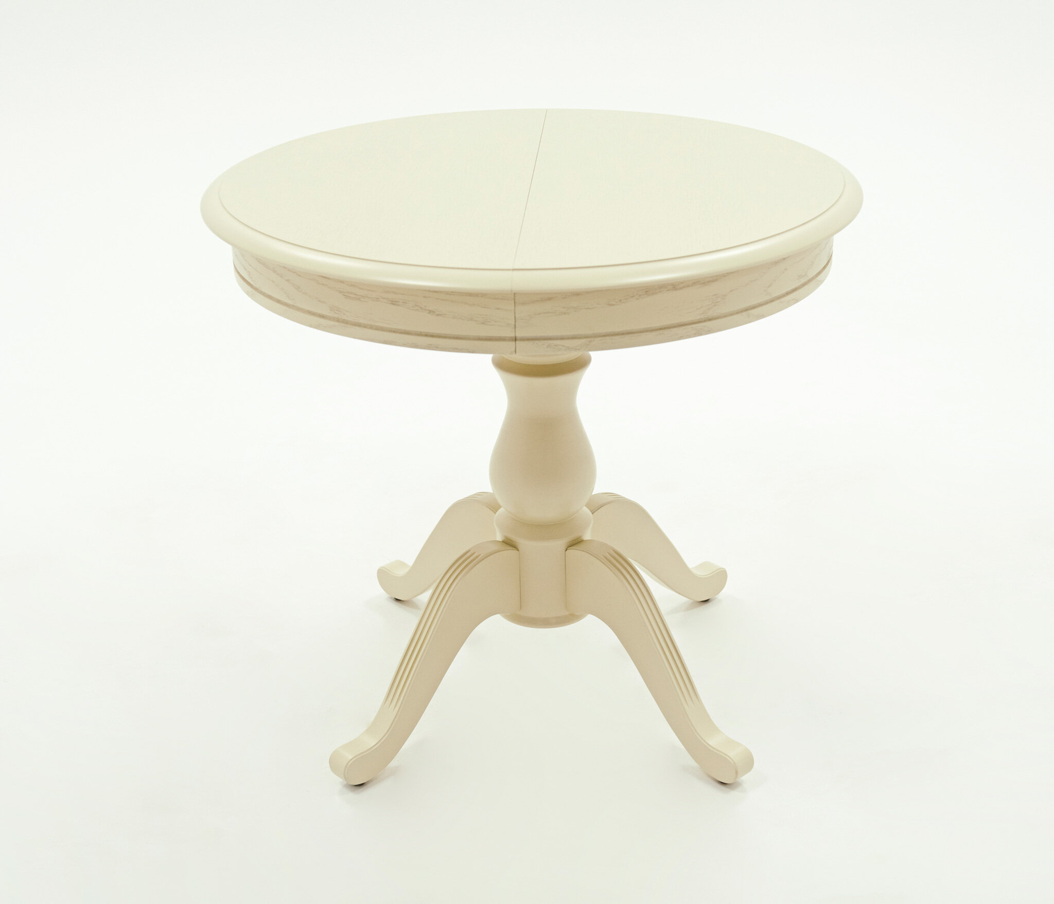 фото Стол кухонный (обеденный) круглый Аврора Стол обеденный круглый раздвижной Фабрицио D 82, Слоновая кость