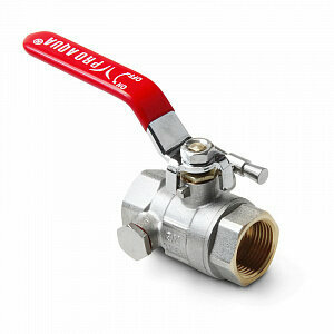 фото Кран шаровой полнопроходной с дренажом и воздухоотводчиком, ручка-рычаг, 1/2 В-В(ЕWL59-F15-f15s)
