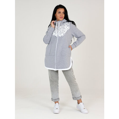 фото Толстовка моделька, размер 58, серый