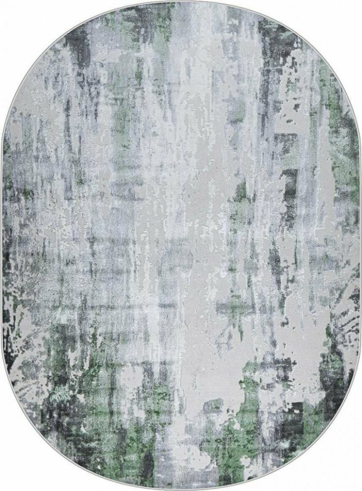37107A OVAL GREEN FLS / L.GREY Kleopatra (2 х 2.9 м)
