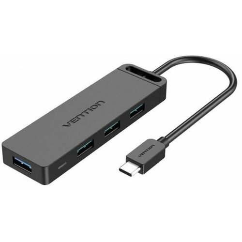 Концентратор USB Type-C Vention TGKBB 4 х USB 3.0 USB Type-C серый