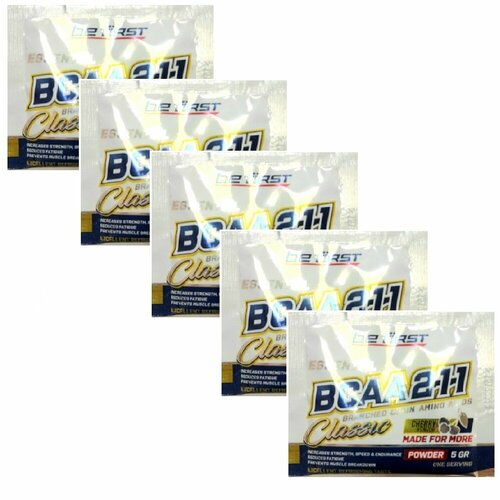 Be First BCAA 2:1:1 5 гр 5 шт (Be First) Вишня be first classic bcaa 2 1 1 200г вишня