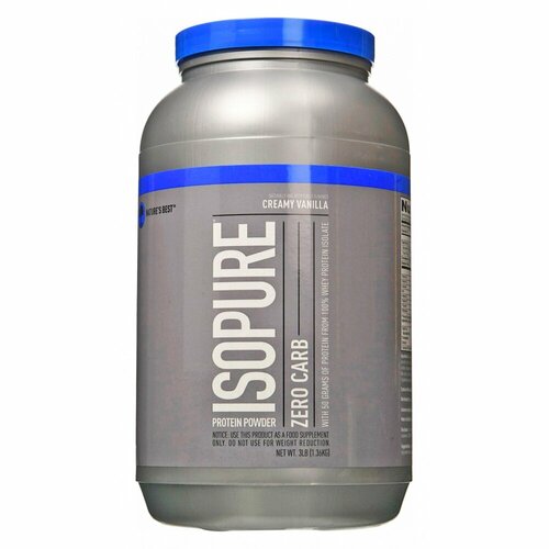 Isopure Low/Zero Carb, 1361 г, Banana Cream / Банановый Крем, 1361 г