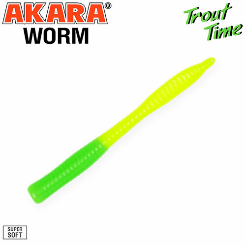 Силиконовая приманка Akara Trout Time WORM 3 Cheese (10 шт)